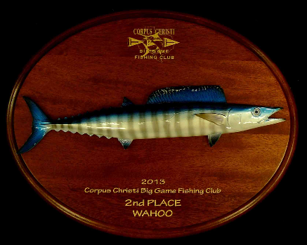 Wahoo Mahogany Plaque Wahoo Mahogany Plaque