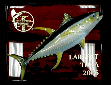 16" Yellowfin Tuna Plaque 16" Yellowfin Tuna Plaque