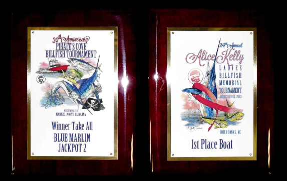 Full Color Sublimation on Metal Plates with Gold Border Plates Full Color Sublimation on Metal Plates with Gold Border Plates